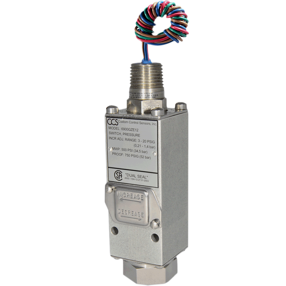 6900GZE Series Pressure Switch | Telematic Controls Inc.